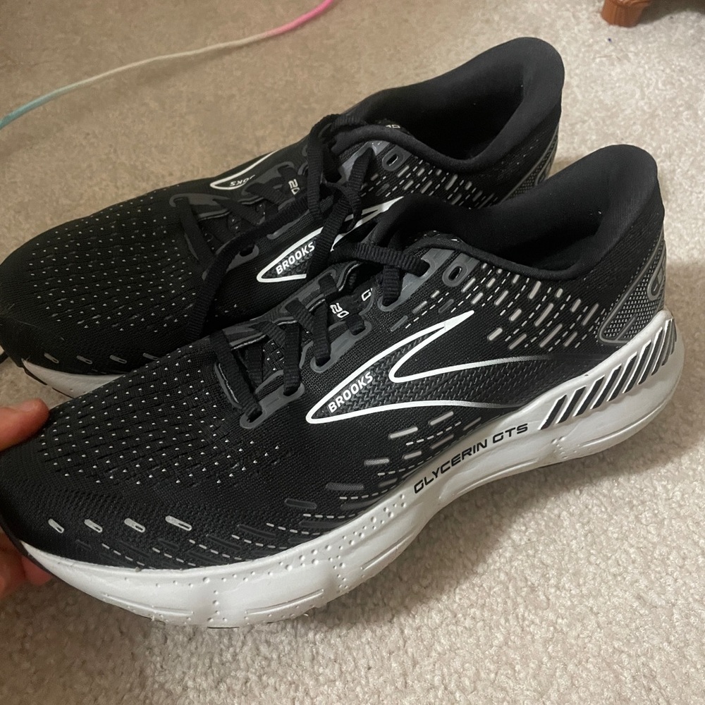 Brooks Glycerin GTS 20 Womens Size 10 Running Shoes Black stability